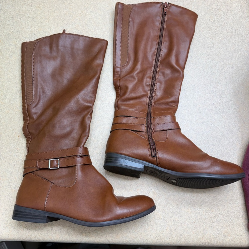 Brown Knee-High Boots